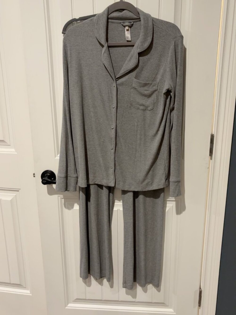 SKIMS Gray Soft Lounge Pajama Set Size S NWOT
